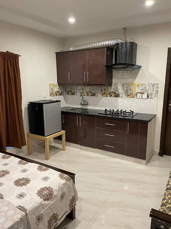 Studio Fully Furnished Apartment Is Available For Rent In iqbal Block Bahria Town Lahore 2