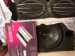 pioneer woofer d4 amplifier speaker