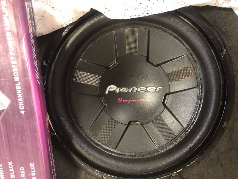 pioneer woofer d4 amplifier speaker 1