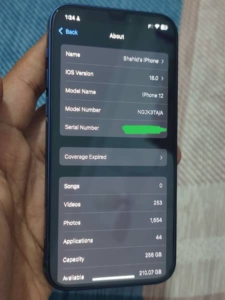 Iphone 12 256gb Dual sim PTA Approved 3