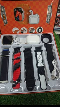 12 straps smart watch with airpods 0