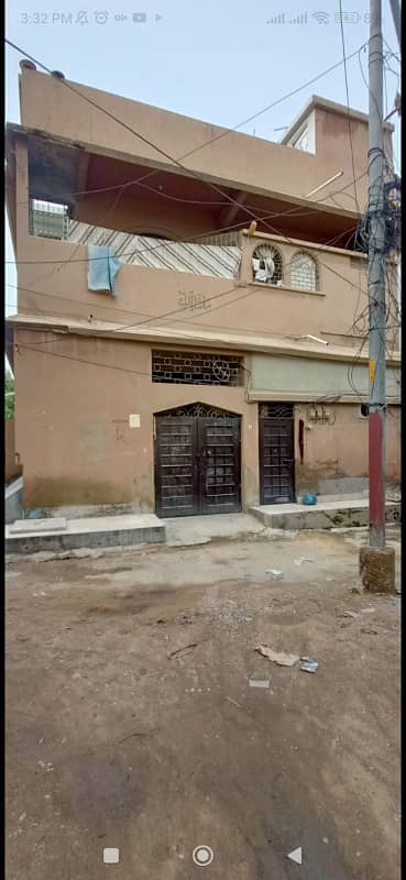 SECTOR 5-B/3 GROUND PLUS ONE PLUS TWO ROOMS ON SECOND FLOOR*NORTH KARACHI 2