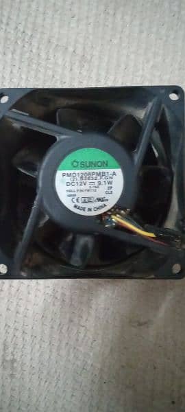 12 V 0.76A 9.1w Fan 1