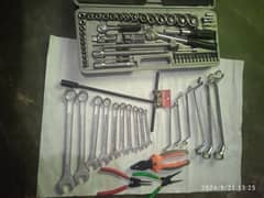 car New toolkit box spanner wrench pliers