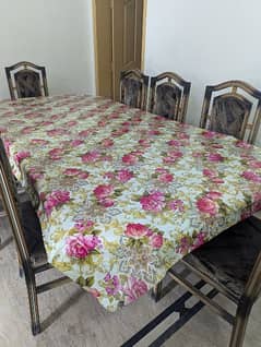 8 seater pure wood dining table