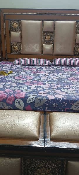 double bed with medicated mattres 4