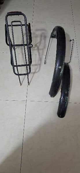 Aluminium Alloy Bike Luggage Shelf & Mud guard 1