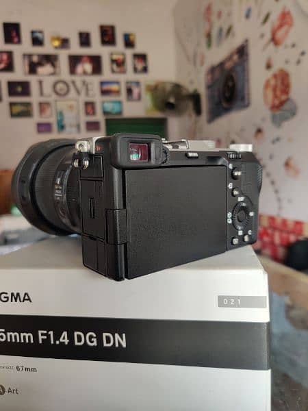 Sony A 7c camera with sigma 35mm 1.4 DG DN lens 1