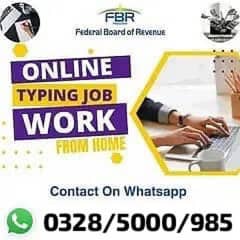 Online Part time/full time/home job/Assignments/Typing/Data entry/Ads