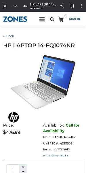 HP ProBook - Ryzen 3 (5300U) - 256 SSD 1