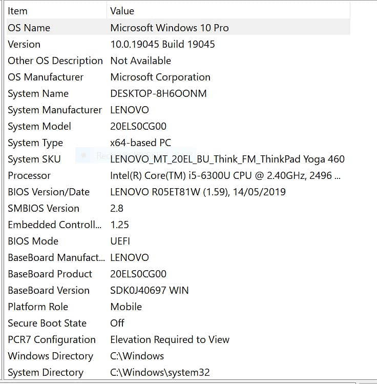 Lenovo ThinkPad, Touch360,i5 6Gen,8GB RAM,SSD 256GB,Price negotiable 7