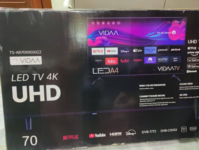 VIDAA 4k HDR 60" smart TV 3