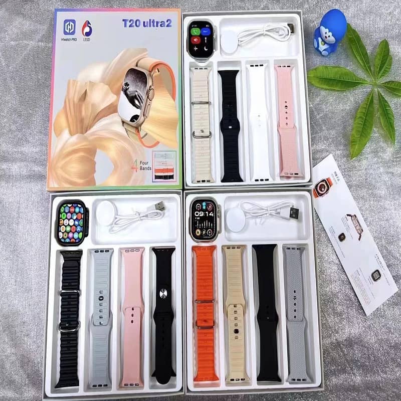 T20 ULTRA 2 WITH 4 STRAPS HIGH QUALITY WATCH 1