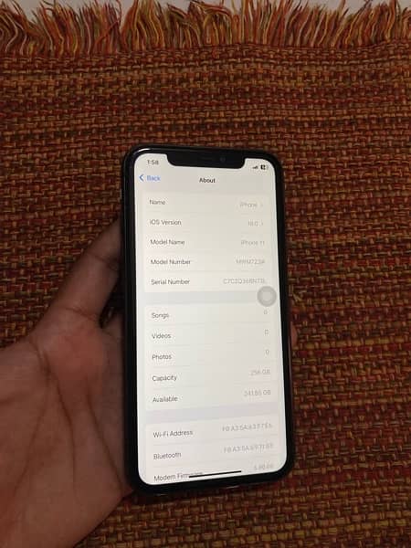 Iphone 11 256gb dual sim official pta approved waterproof sealed sett 11