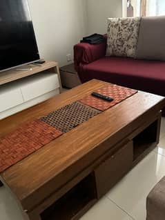 Wooden central table for sale