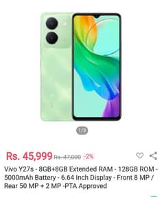 slightly used vivo y27s