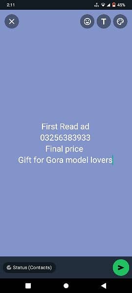 First owner name only Gora model shoqen contact final price total genu 1