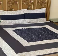 3 pec cotton patchwork double bedsheet