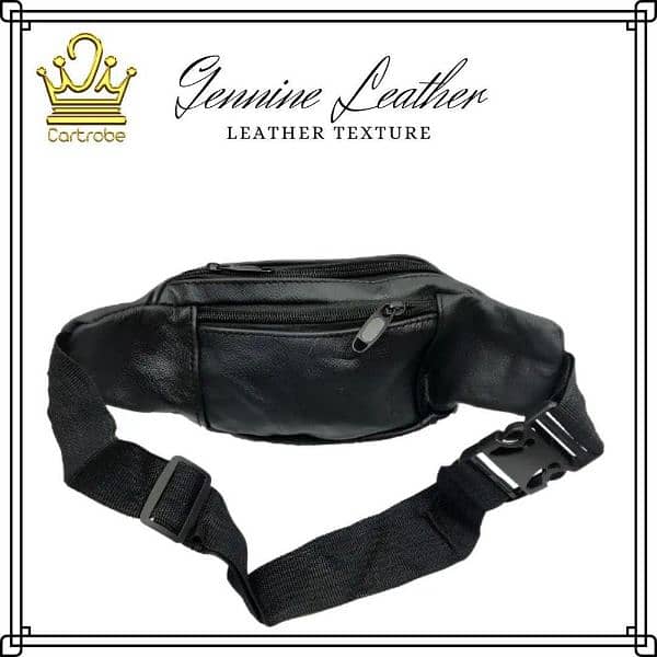 Leather Waist Bag l Travel Bag l Free Delivery l 0323-4536375 3