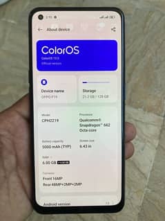 Oppo F19 6gb 128gb