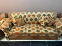 5 seater sofa set + Dewan 0