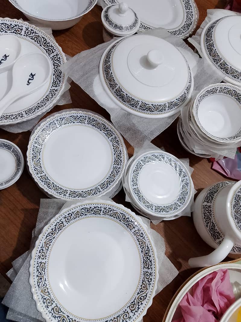 Brand New Marble Dinner set COROLLY-MZ available sale 72 pcs Jahaiz 1