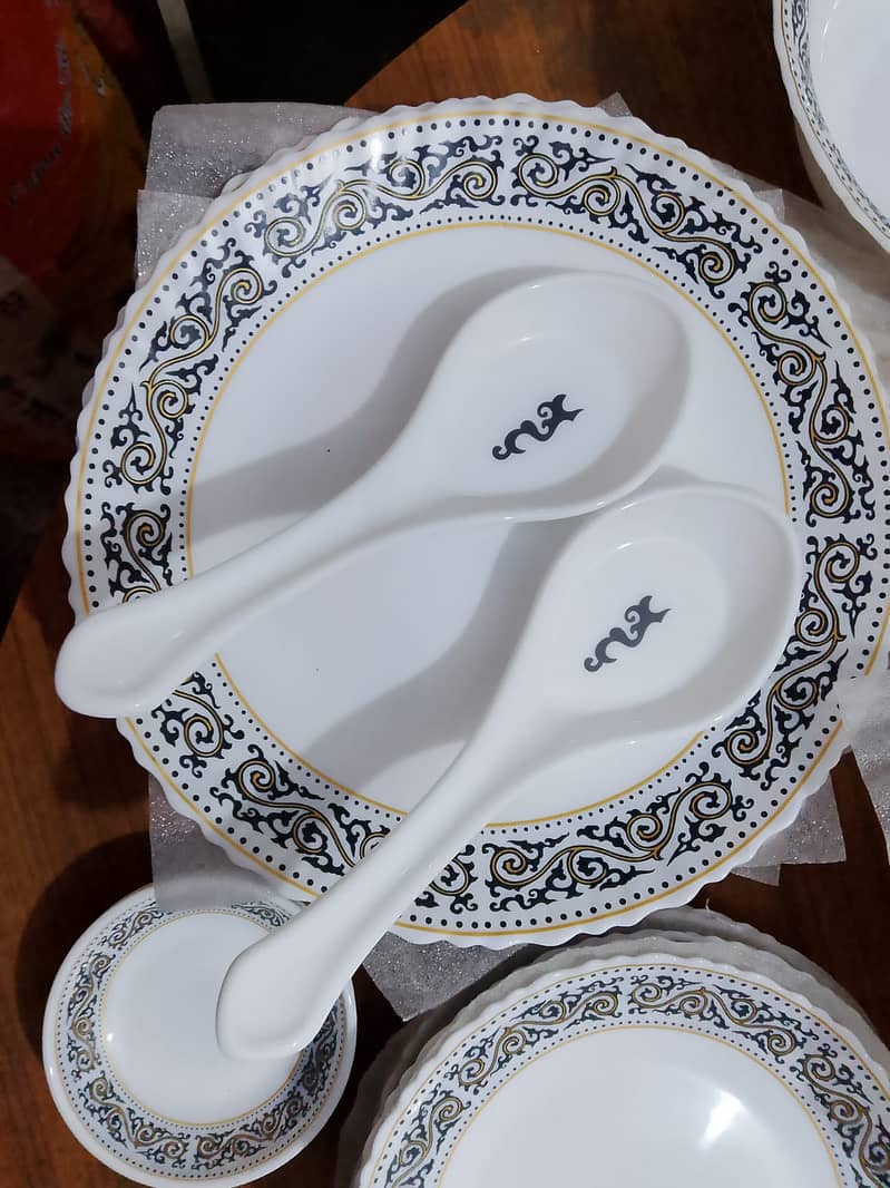 Brand New Marble Dinner set COROLLY-MZ available sale 72 pcs Jahaiz 3