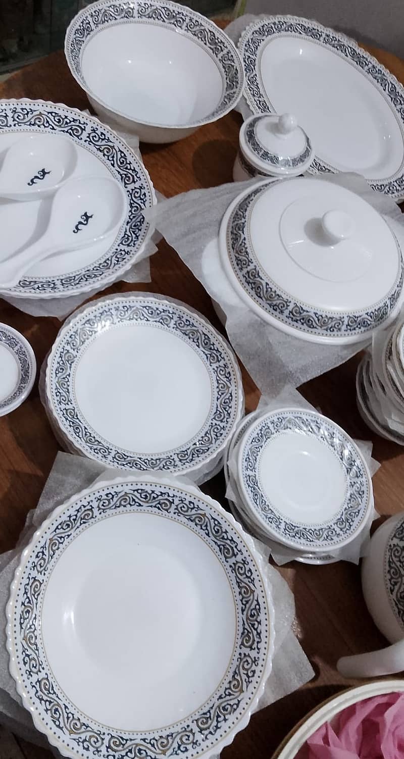 Brand New Marble Dinner set COROLLY-MZ available sale 72 pcs Jahaiz 4