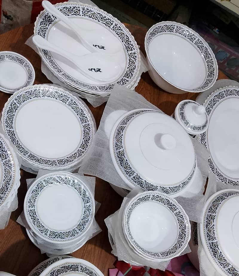 Brand New Marble Dinner set COROLLY-MZ available sale 72 pcs Jahaiz 5