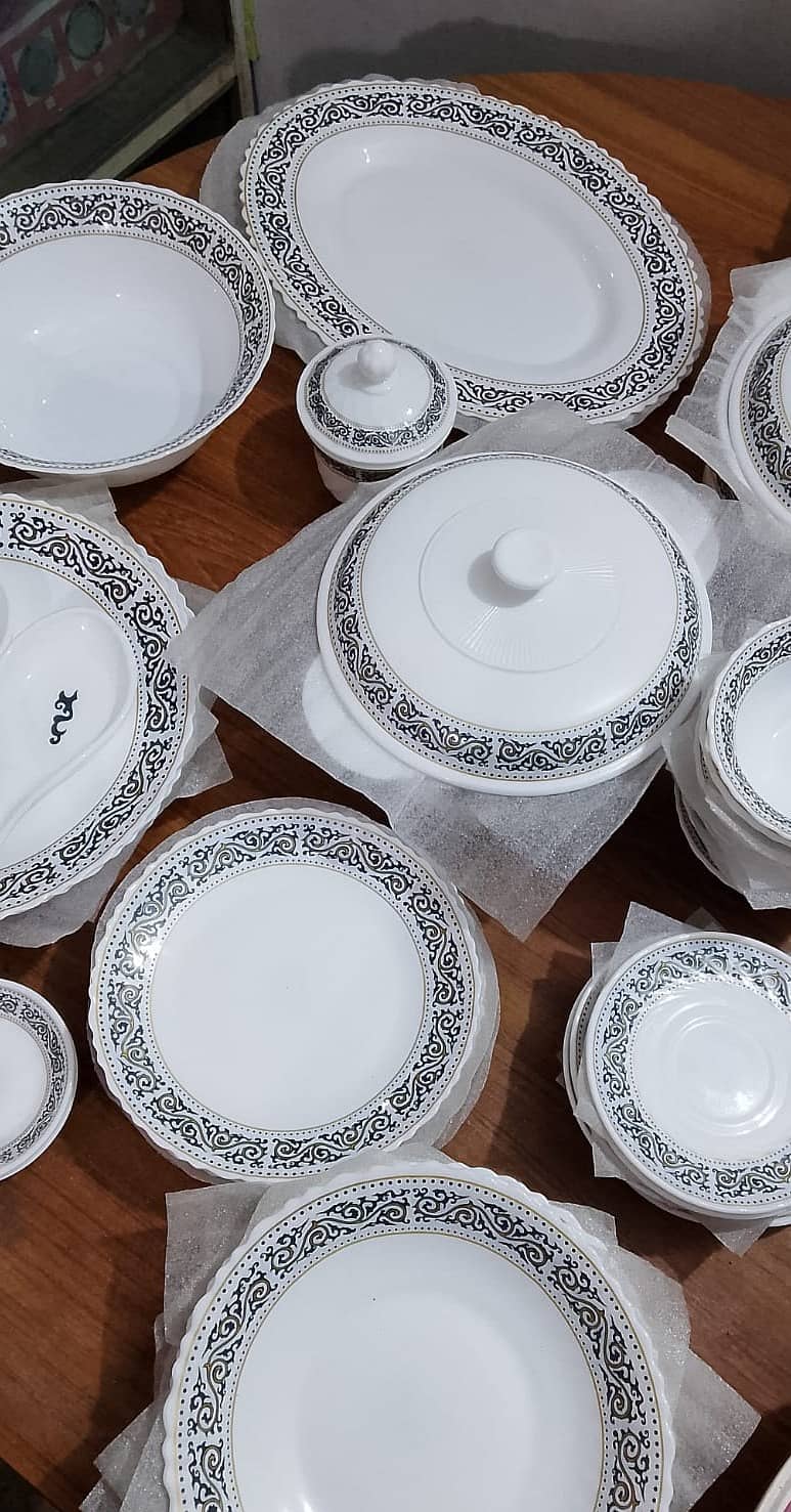 Brand New Marble Dinner set COROLLY-MZ available sale 72 pcs Jahaiz 7