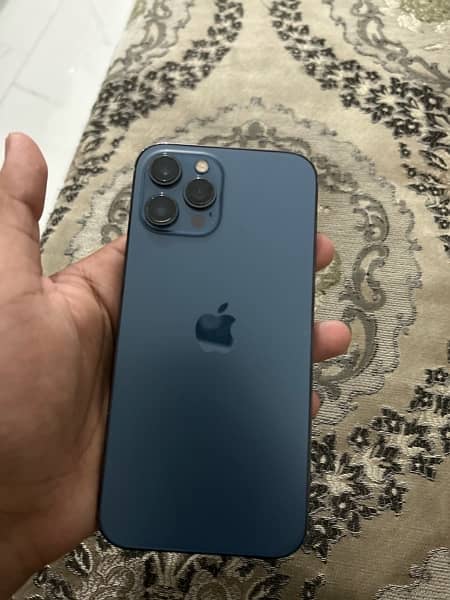 iphone 12 pro max blue 256 GB, 84 Health LLA non pta 6