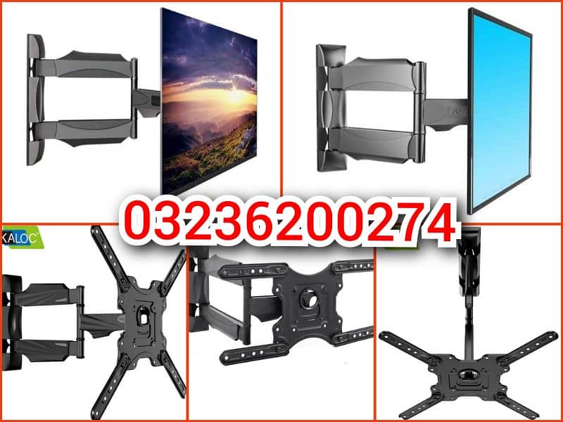 LCD LED tv monitor adjustable Wall mount bracket stand 2