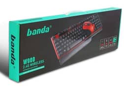 Banda W900 Wireless Set 2.4G Wireless Keyboard And Mouse