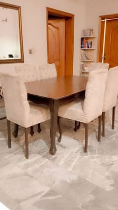 Shesham Dinning Table with 6 chairs