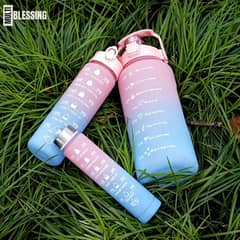 Motivational water bottle set of 3