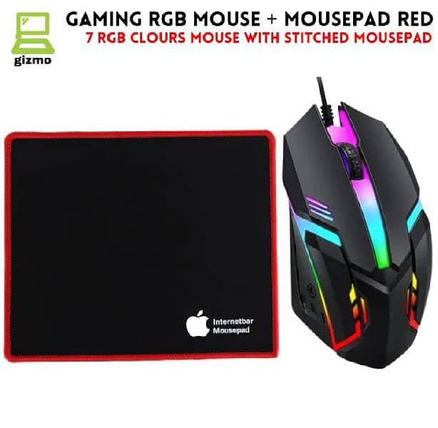 GAMING RGB MOUSE with Free pad for sale 2