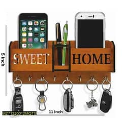 •  Material: MDF
•  Product Feature: Comes with a Keychain Holder