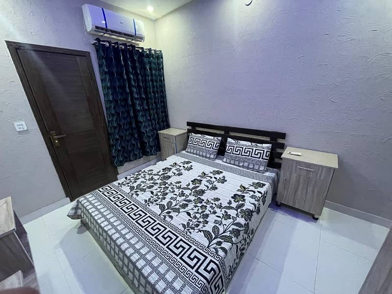 Fully Furnished Flat with Modern Amenities for Rent in Subhan Plaza Block H3 Johar Town near Emporium Mall Lahore 2