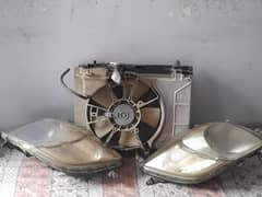 Toyota vitz radiator, headlights 0