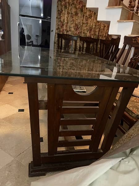 Wooden Dining Table for Sale - 8 chairs 1