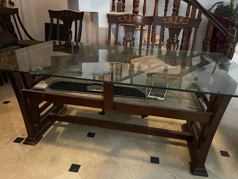 Wooden Dining Table for Sale - 8 chairs 3