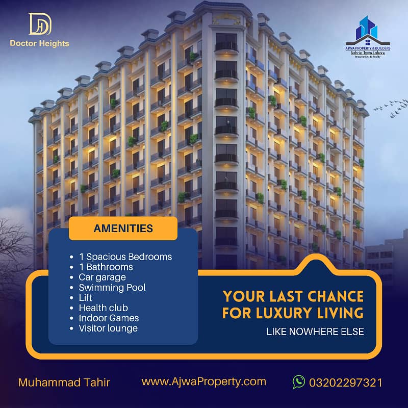 2 Bed Apartment in Relexable Payment Plan For Doctor Heights Bahria 9