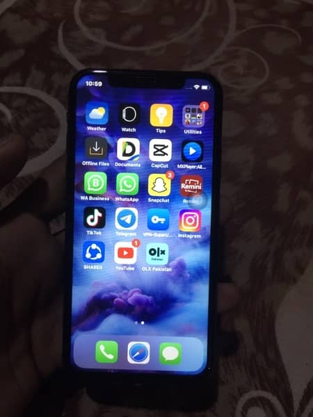 iPhone X h 10/9 condition h battery change h 7