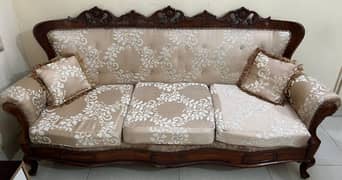 Sofa Set for Sale | 3-Seater + 2 Singles | Tali Wood