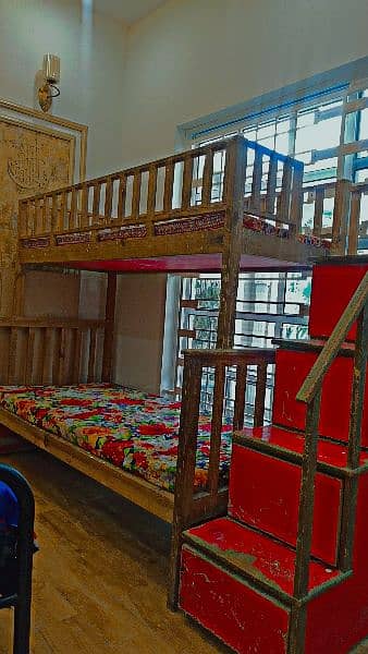 kids bunk bed for sale | Pure wood made 1