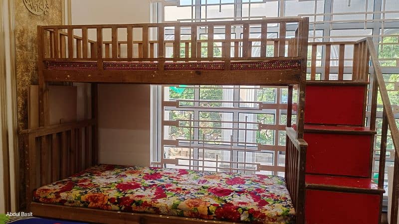 kids bunk bed for sale | Pure wood made 2