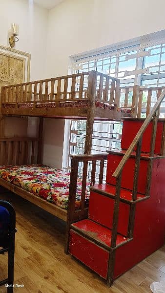 kids bunk bed for sale | Pure wood made 4