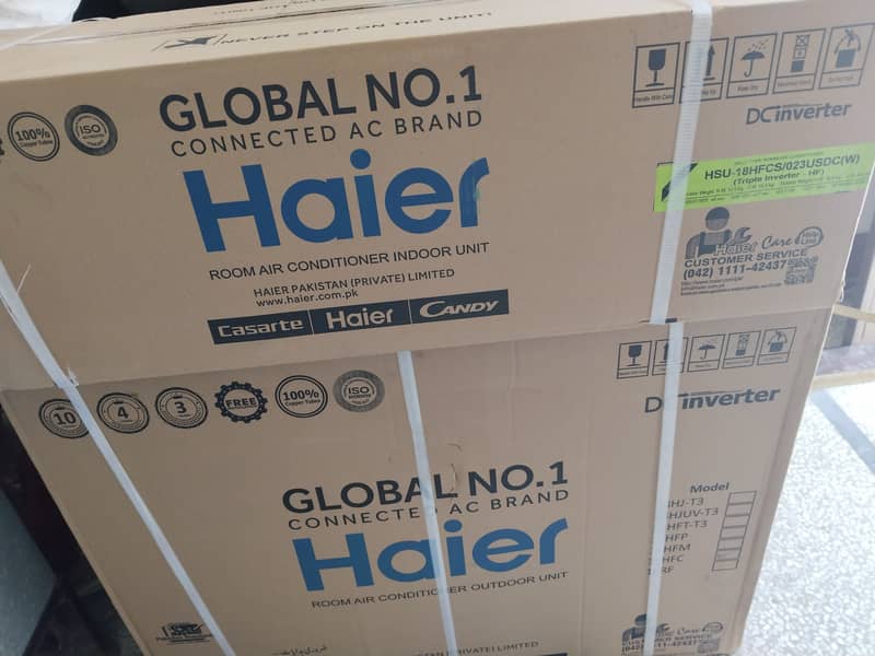 Box pack Haier triple inverter 0