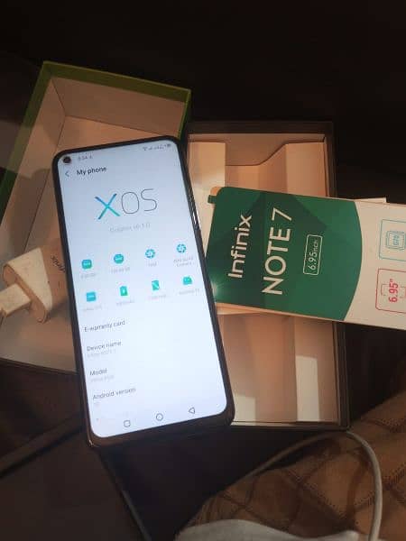 Infinix Note 7 used mobile with box 1