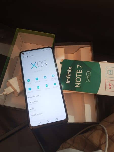 Infinix Note 7 used mobile with box 2